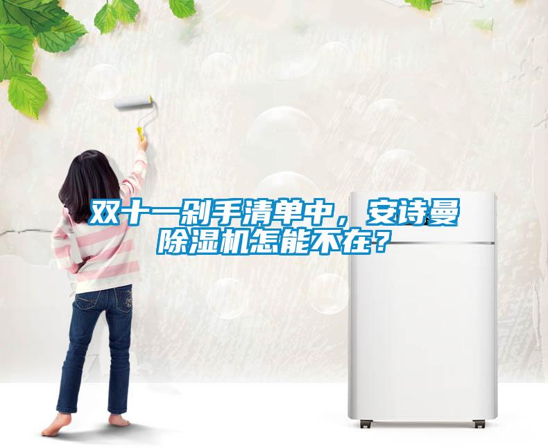 雙十一剁手清單中，安詩(shī)曼除濕機(jī)怎能不在？