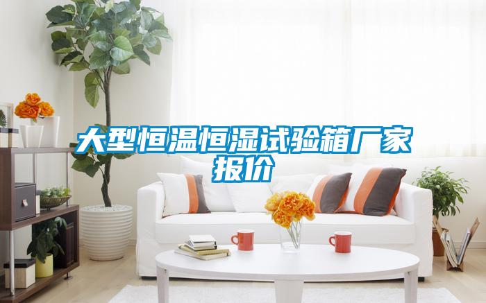 大型恒溫恒濕試驗(yàn)箱廠家報價