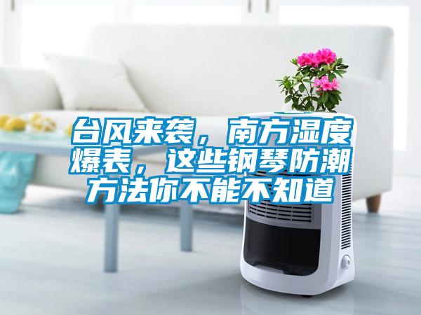 臺風(fēng)來襲，南方濕度爆表，這些鋼琴防潮方法你不能不知道