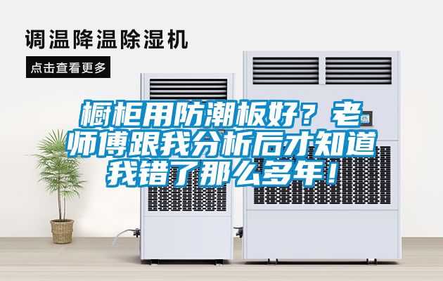 櫥柜用防潮板好？老師傅跟我分析后才知道我錯了那么多年！