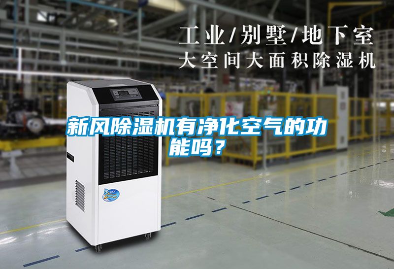 新風除濕機有凈化空氣的功能嗎？