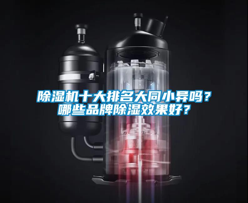 除濕機十大排名大同小異嗎？哪些品牌除濕效果好？