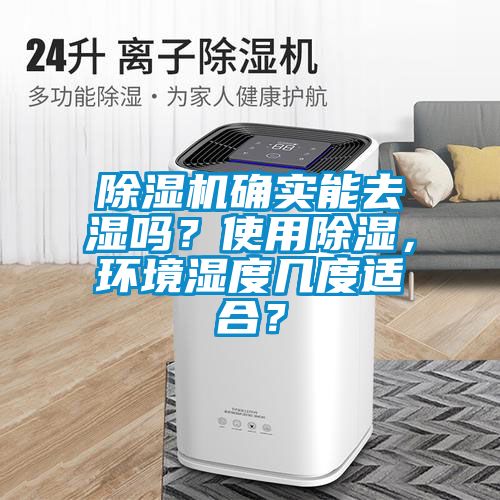 除濕機確實能去濕嗎？使用除濕，環境濕度幾度適合？